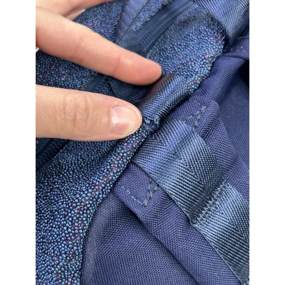State Beaded Blue Sparkle Mini Kane Backpack Minor Flaws READ*